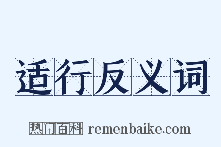 适行反义词是什么意思的图片